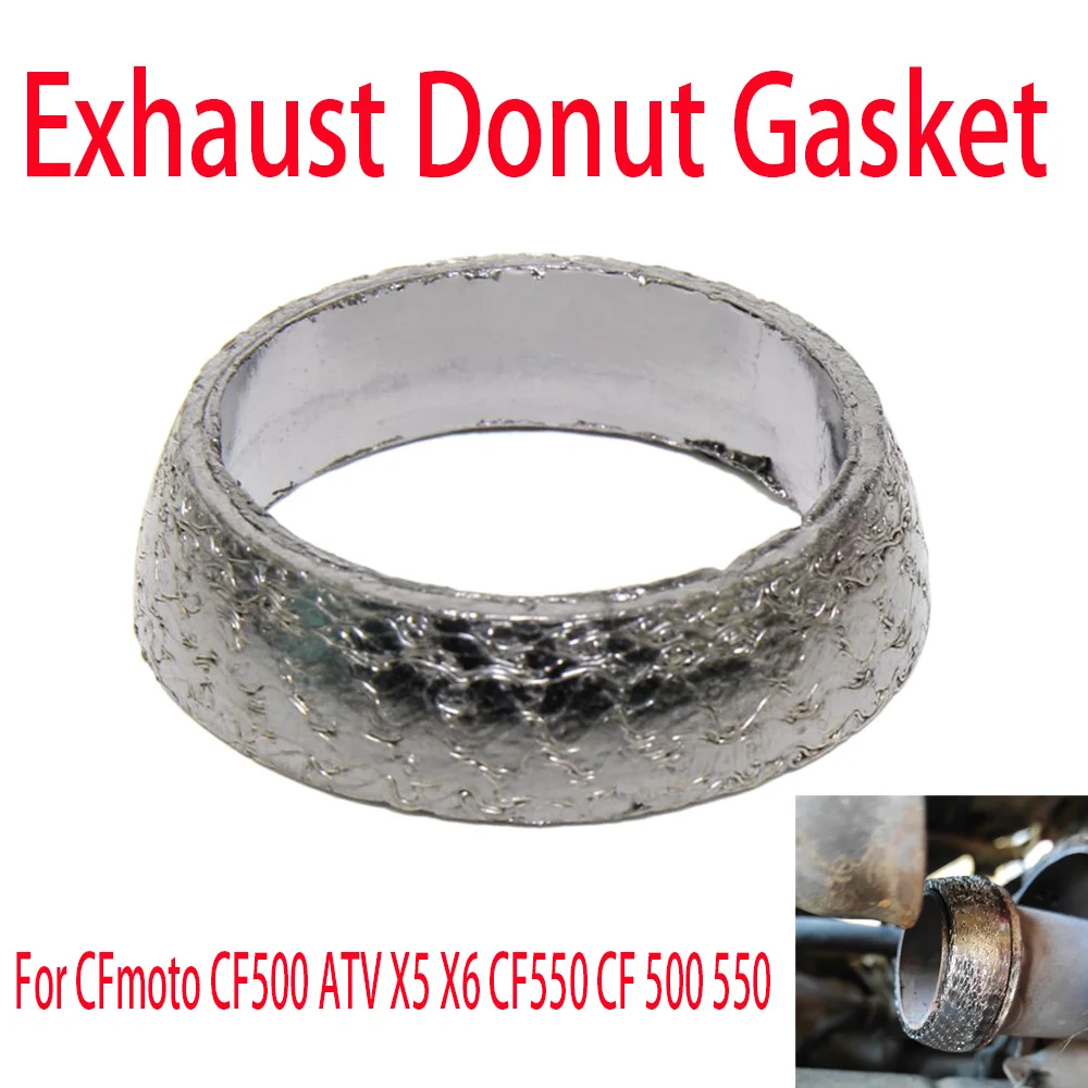 Exhaust Donut Gasket Graphite Gasket For CFmoto CF500 ATV X5 X6 CF550 CF 500 550 [ Dia:3.5cm ]