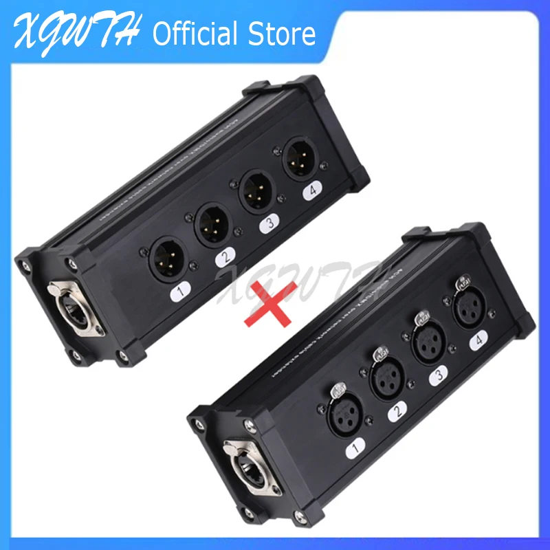 Canais Pinos Multi Cabo de Rede Xlr para Iluminação de Palco Gravação Estúdio Masculino Fêmea para Rj45 Ethercon Sinal de Rede 4