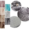 Oval Plush Rug Carpet Plush Rug Kids Bed Soft Velvet Solid Color Thick Floor Mat For Living Room Bedroom Home Decor 4