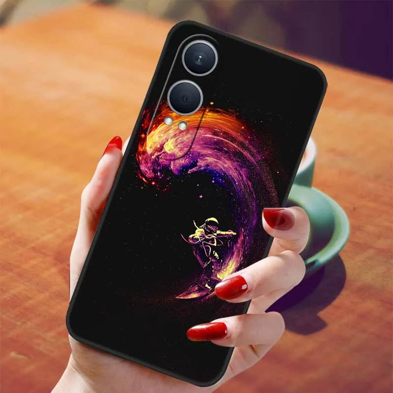 Oneplus Nord CE4 Lite Black TPU Silicone Soft Case with Wolf Design