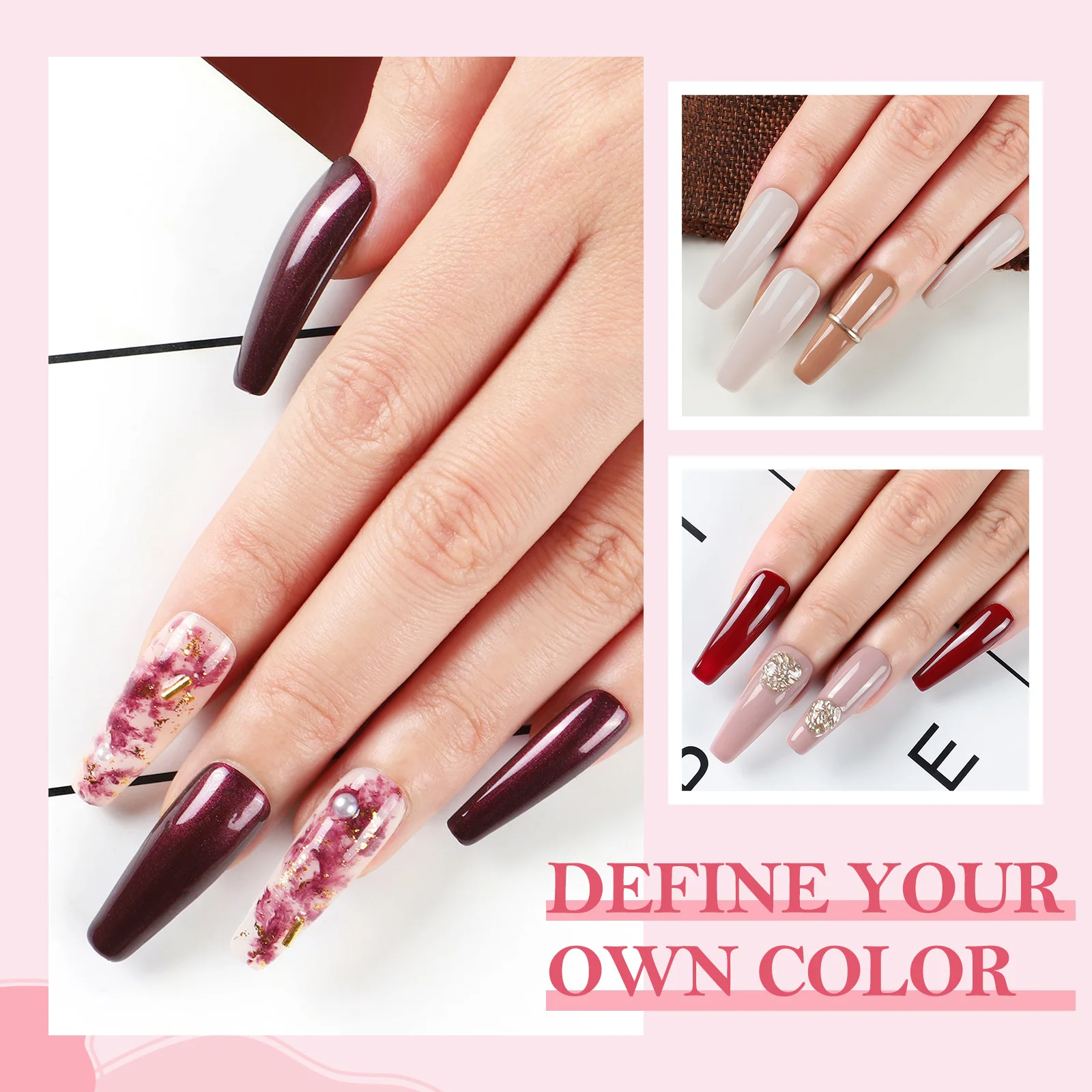 COSCELIA 12PCS Gel Nail Polish Kit With UV Nail Lamp Soak OFF Gel Nail Kit 5PCS Base&Top Coat Set Gel Polish Nail Tool Set 5