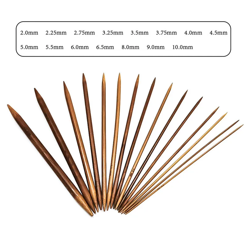 7 Bamboo Double-Pointed Knitting Needle 5-pack - Size 8