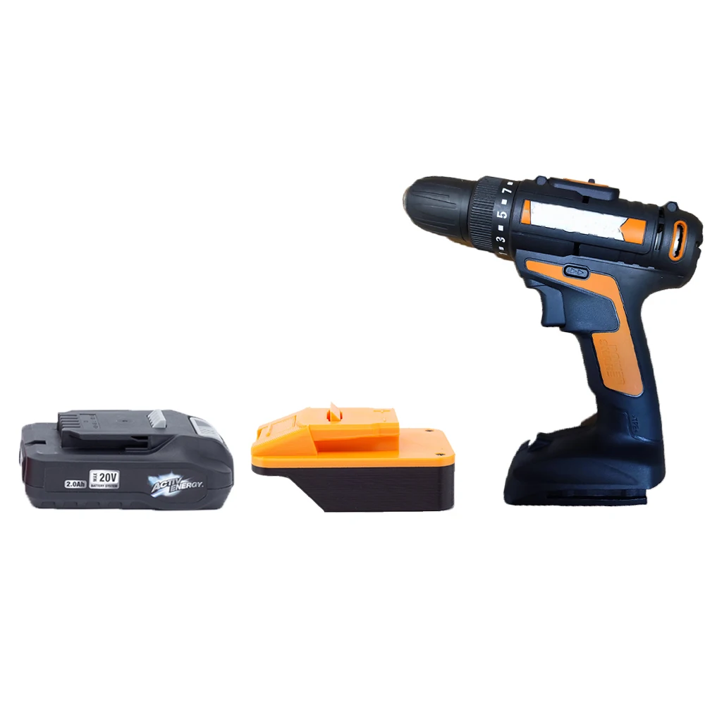 Adattatore Di Conversione Della Batteria Per Aldi Ferrex Activ Energy 20V Batteria Agli Ioni Di Litio Per Utensili Worx 20V 4Pin (Senza Batteria)