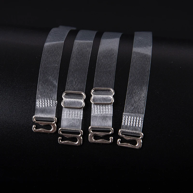 1Pair Adjustable TPU Bra Straps Belt Women's Elastic Invisible Transparent Silicone Bra Straps Intimates Accessories