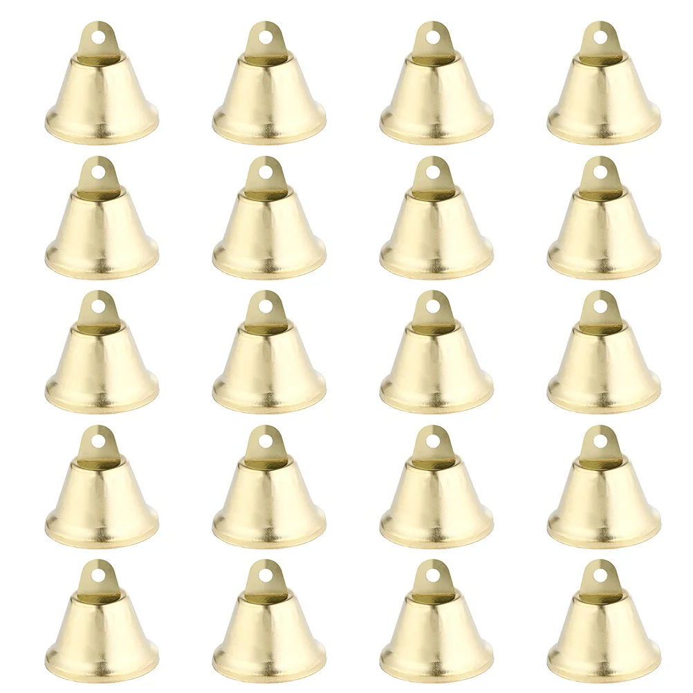 

40pcs Christmas Metal Bell Vintage Small Bells DIY Wind Chimes Accessories for Wedding Door Collar Christmas Craft Supplies 38mm