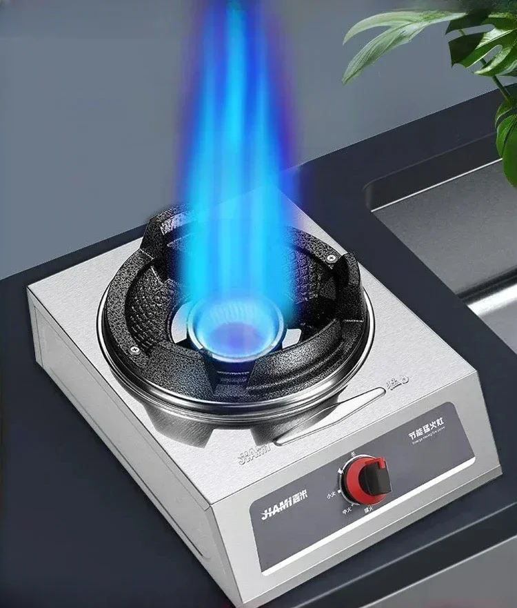 Furious fire gas stove single stove liquefied gas household energy-saving commercial medium and high pressure gas stove gas stove domestic bench top double stove gas single stove medium high pressure fire stove liquefied gas stove