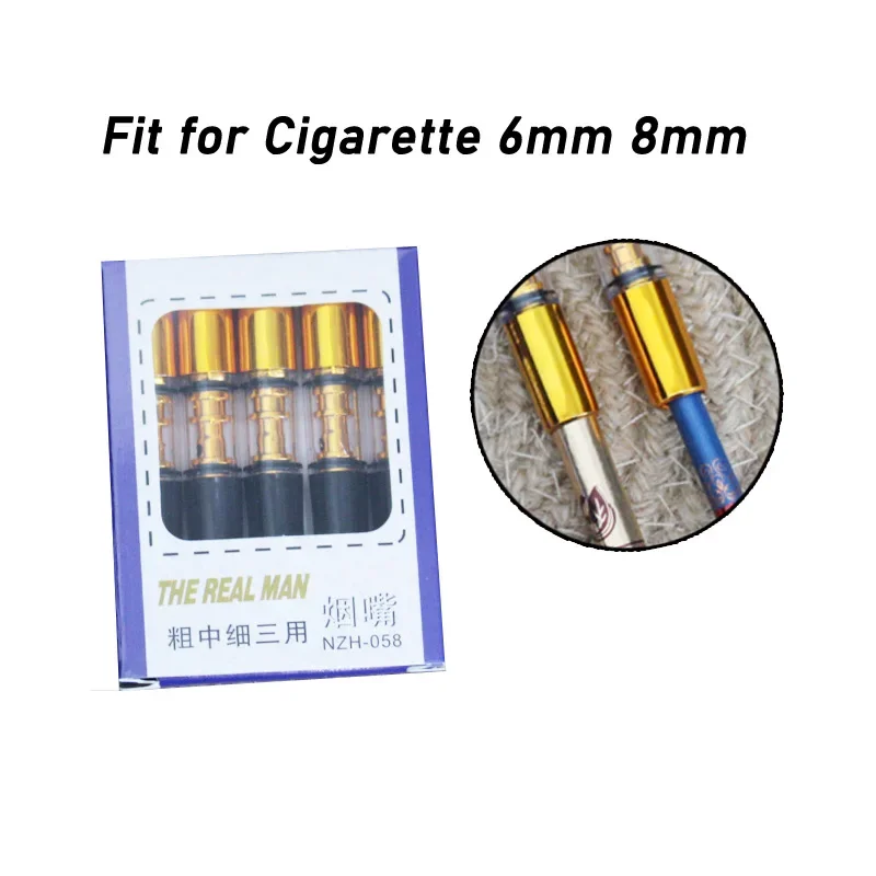 

New Clip 2024 Portable Tobacco Cigarette filter For 8mm 6mm Microfilter Smoking Holder Recyclable Cleanable Hookah Pipe Men Gift