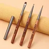 Sandalwood Gel Painting Triangular Brush Nail Art For Gel Tip Extension Acrylic Builder Accessory Nail Art Brushes 6