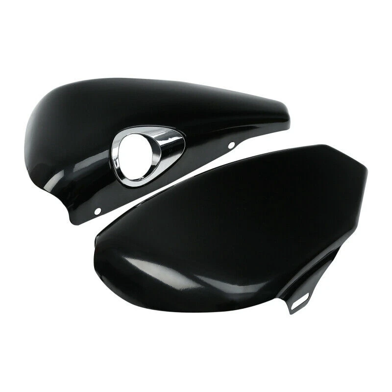 

1 пара Левая Правая боковая крышка аккумулятора Подходит для Sportster XL883 XL 1200 Custom 04-13