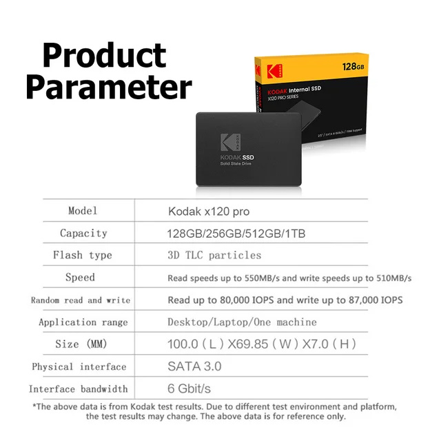 KODAK Internal SSD 1TB 2.5インチ SATA III Kodak SSD Hard Disk 128GB 256GB 512GB 1TB SATA III 2.5 inch