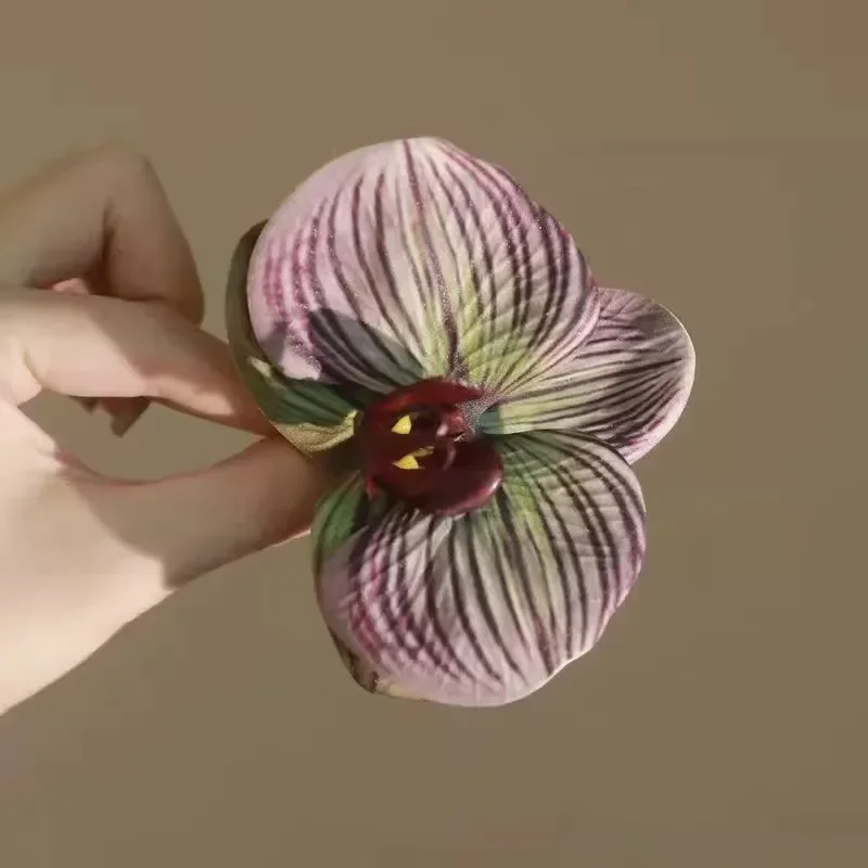 Fermaglio per capelli a forma di fiore phalaenopsis trendy_voghion.com