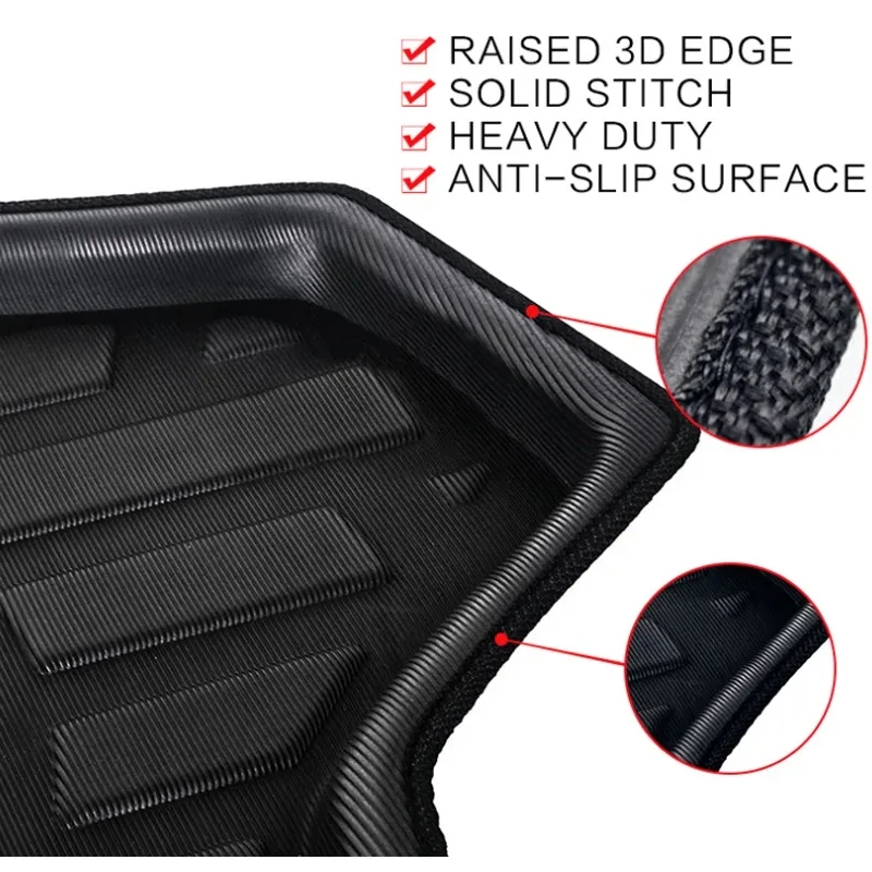 Car Rear Trunk Mats for Toyota RAV4 XA40 Accessories 2013~2018 Boot Cargo Trunk Waterproof Carpet Storage Pad EVA Material 2017