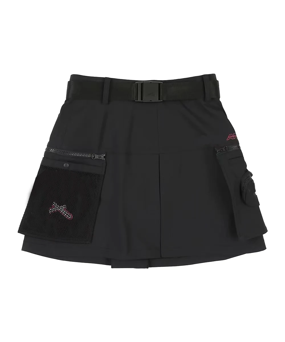 New spring summer golf bib overall short skirt with waistband big mesh pockets casual skirt fashion design bottom
