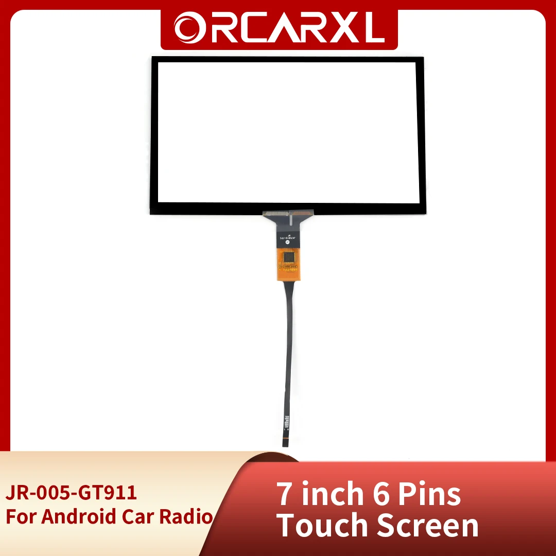 7 inch 6 Pins Touch Screen Glass Digitizer QT-0155-FPC 165*100mm JR-005-GT911 For Variety Android Car Radio Navigation,multimedia touch screen