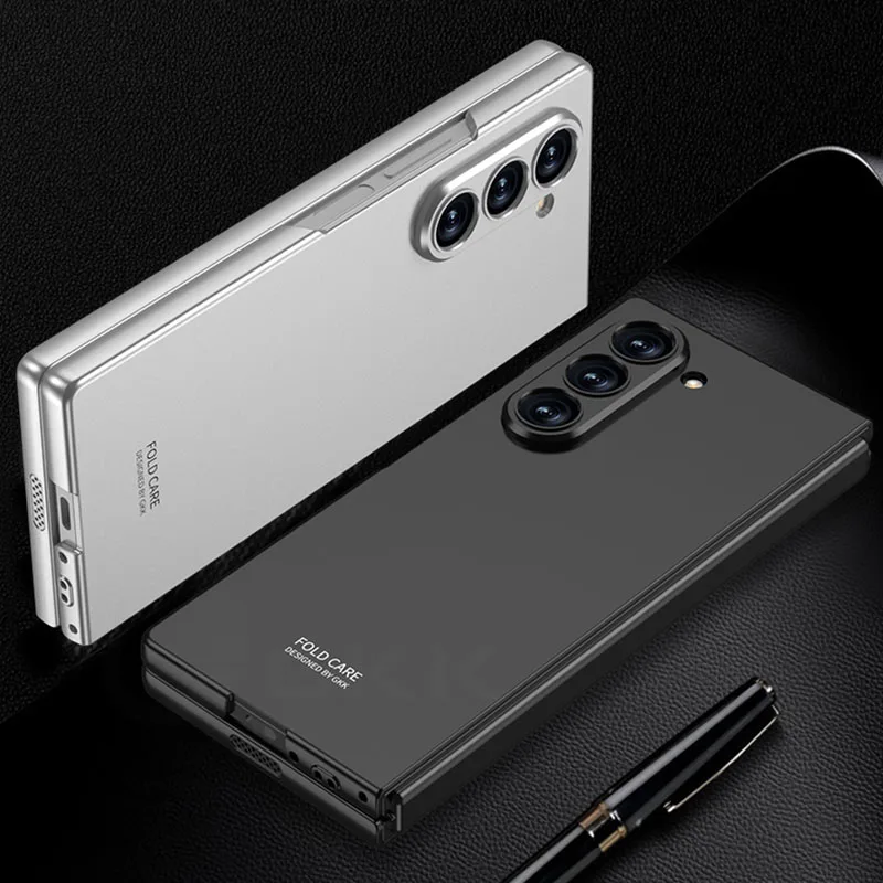 Shockproof Armor Plastic Case For Samsung Galaxy Z Fold 6 Outer Screen Glass Pro