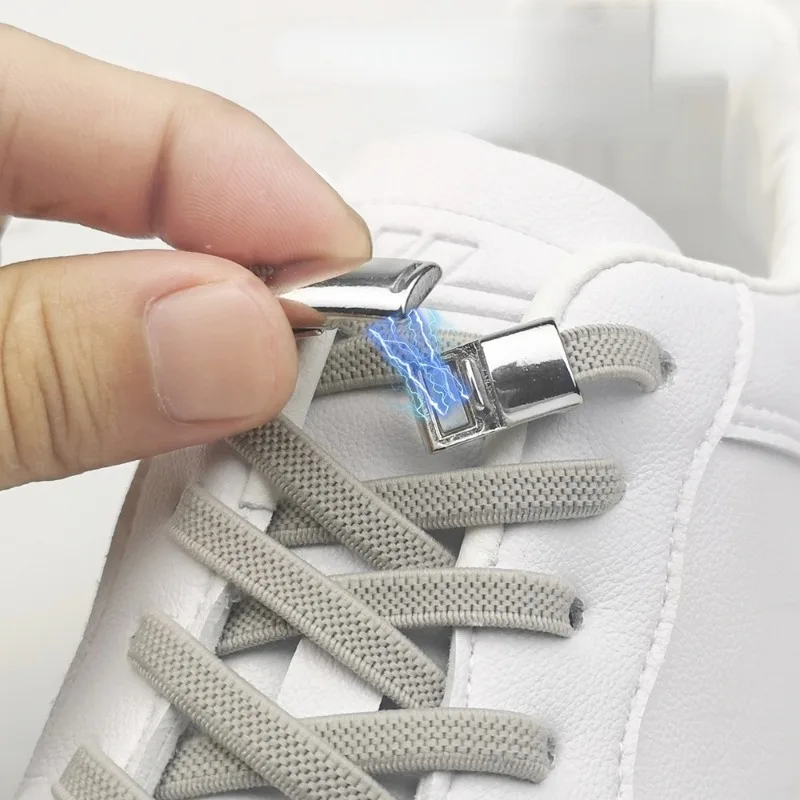 

Magnetic Shoelaces No tie Shoe laces for Shoes Quick Elastic Shoe lace Lock Kids & Adult Flat Shoestringgs