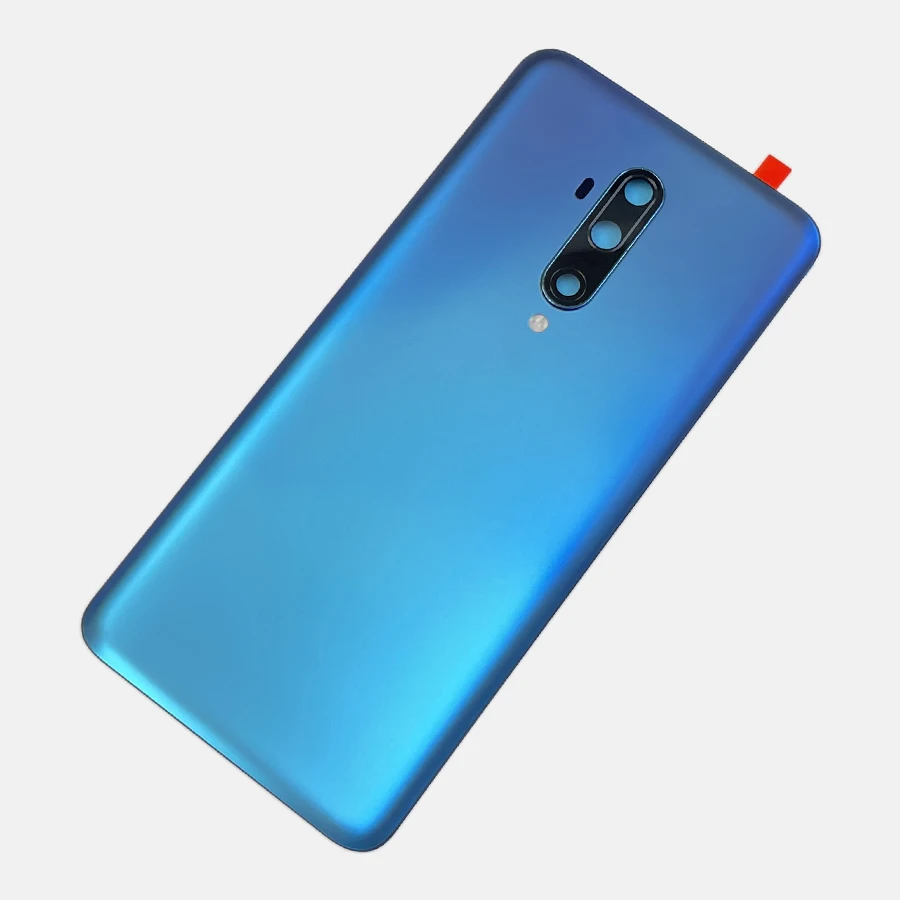 Oneplus 7T Pro McLaren용 유리 후면 배터리 커버, 후면 도어 하우징 패널 케이스, 접착제가 포함된 카메라 렌즈 교체