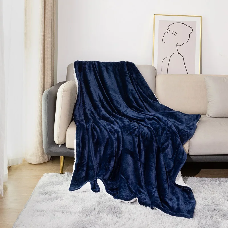 

Double Layer Thickened Coral Wool Blanket Large Size Lamb Wool Blanket Flannel Blanket Sherpa Blanket Bed Sheet Throw Blanket