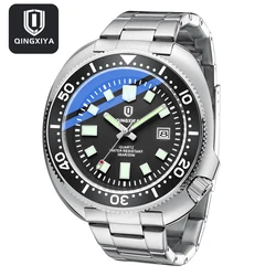 QINGXIYA Sports Big Dial Quartz Watch for Men Stainless Steel Waterproof Date Mens Watches Top Brand Luxury Relogio Masculino
