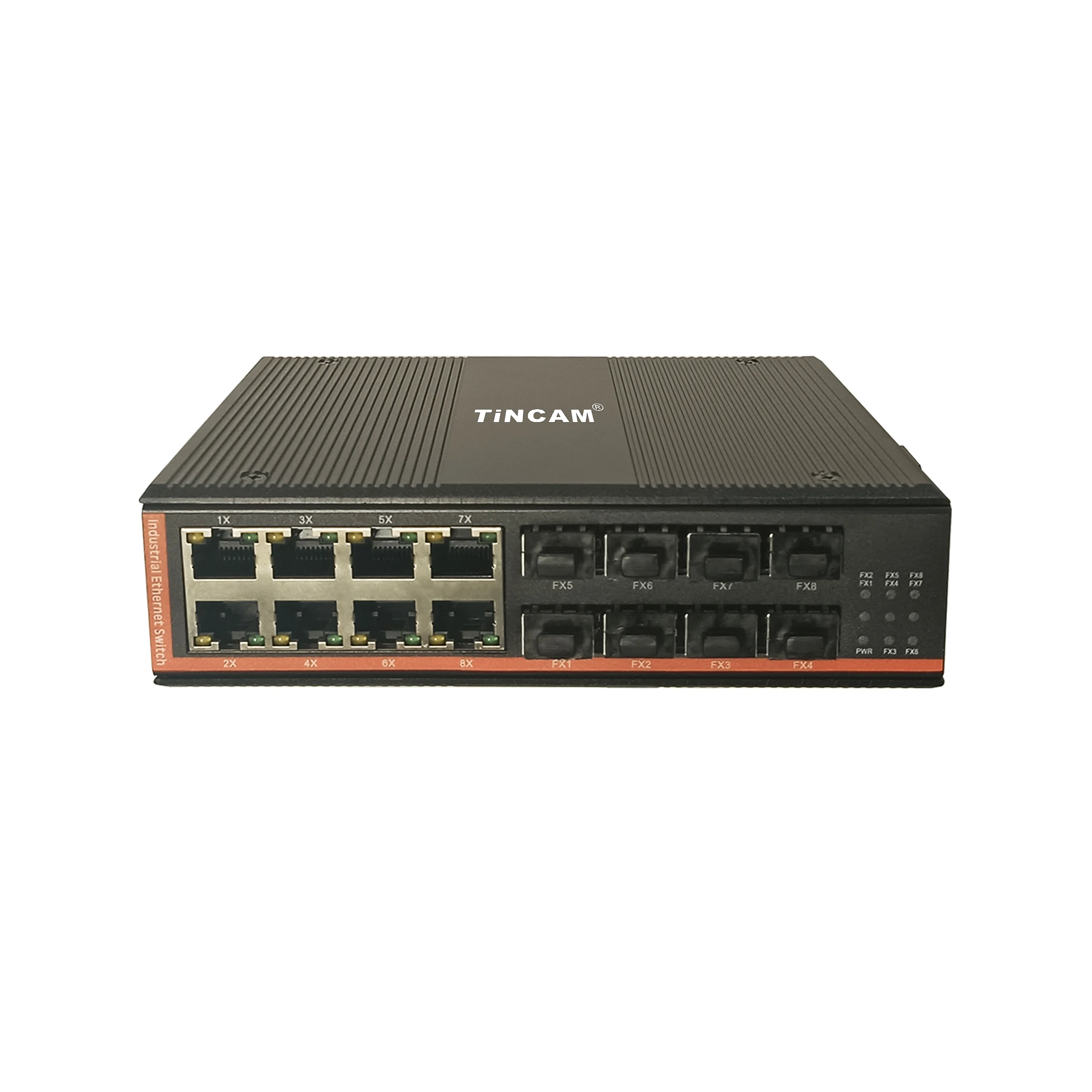 TiNCAM 16 Port Gigabit Access 8*SFP+8*RJ45 Industrial Network Switch Aggregation Industrial Media Converter allied telesis taa 10 100 1000t to 100x 1000x sfp industrial temp gigabit media converter