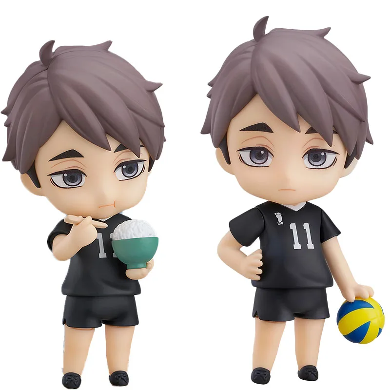 

100% Original Good Smile Nendoroid Orange Rouge GSC 1443 Haikyuu Osamu Miya Anime Figure Model Collecile Action Toys Gifts