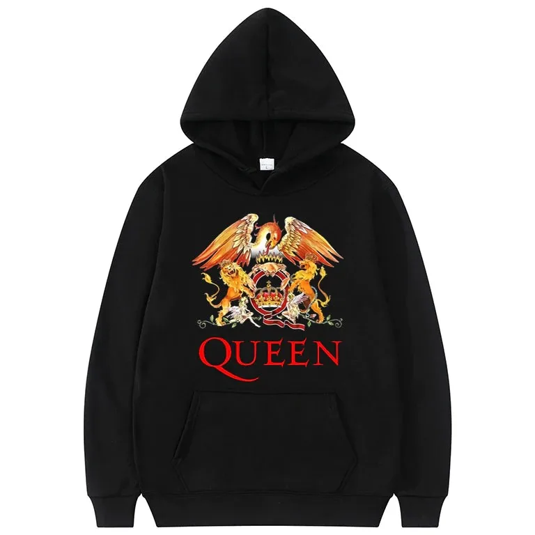 

Hoodie Queen Rock Band Kaus Cetak Pria Wanita Fashion Kaus Longgar Hoodie Harajuku Mantel Pakaian Uniseks