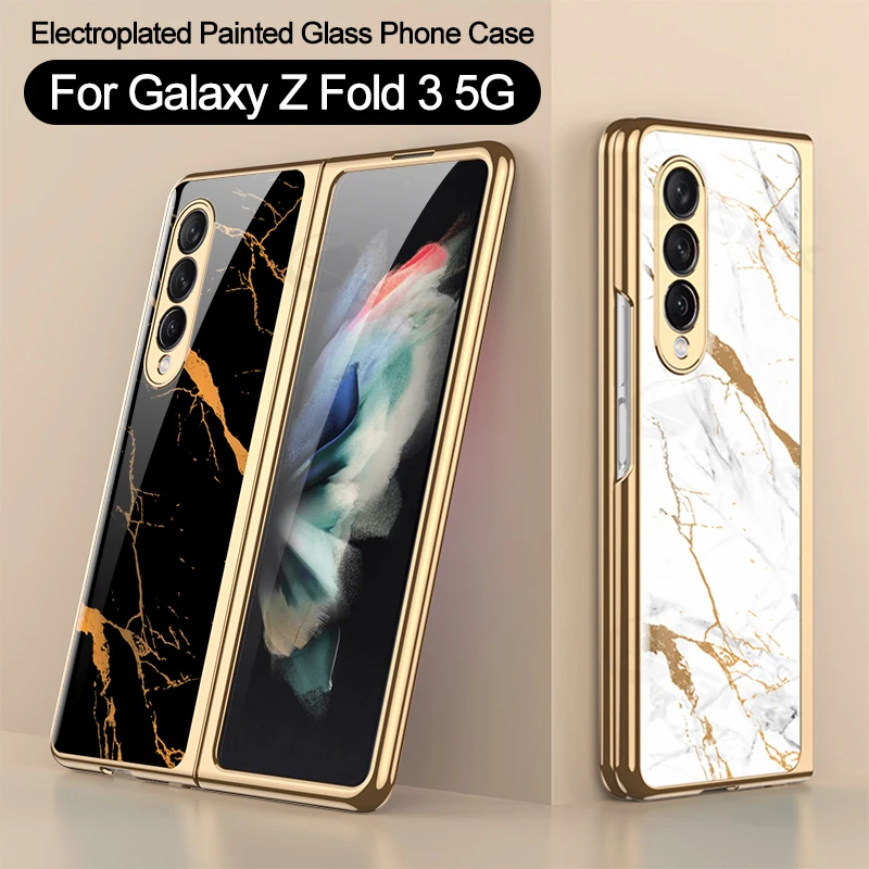 

Оригинальное закаленное стекло GKK для Samsung Galaxy Z Fold 3 2, чехол с роскошным покрытием, противоударный чехол для Samsung Z Fold 3 2, чехол для телефона