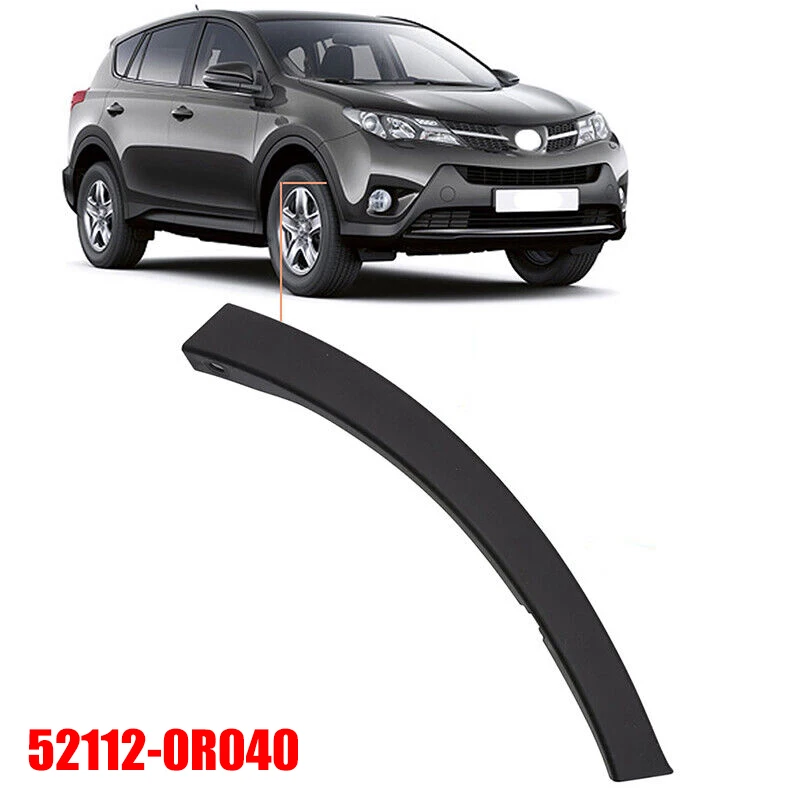 thumbnail image 2 of NLQR Bumper Wheel Front Passenger Side, Fit For Toyota RAV4 2.5L 2013-2015, Replace 52112-0R040 521120R040, Right Front Toyota Rav4 Bumper Wheel Fender Arch Molding Cover Trim 2 of 14