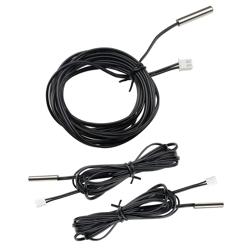 5pcs/10pcs Ntc 10K 1% 3950 Thermistor Temperature Sensor Waterproof Probe Cable For Arduino W1209 W1401 30Cm 50Cm 1M 2M 3M 5M 3