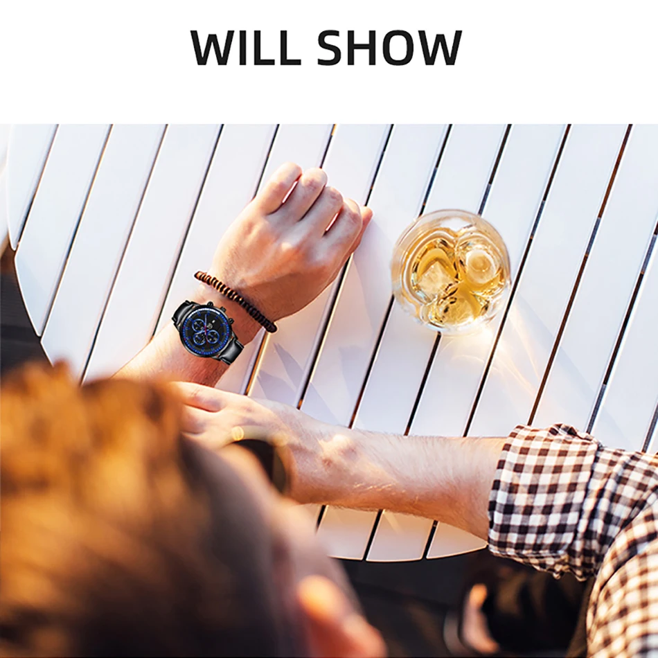 2022 Fashion Mens Sport Watches Men Casual Leather Bracelet Analog Quartz Wristwatch Calendar Male Business Luminous Clock