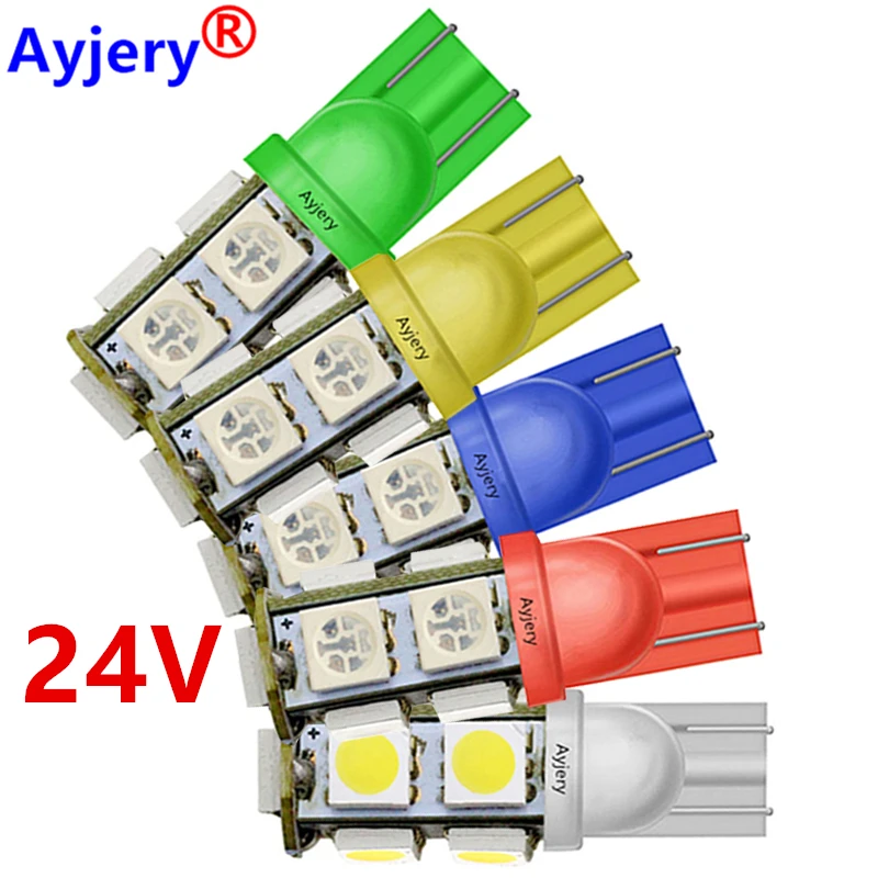 ڵ  ̵   Ŭ  , ȭƮ   LED , DC 24V T10 194 W5W 5050 SMD 9 LED, 4 