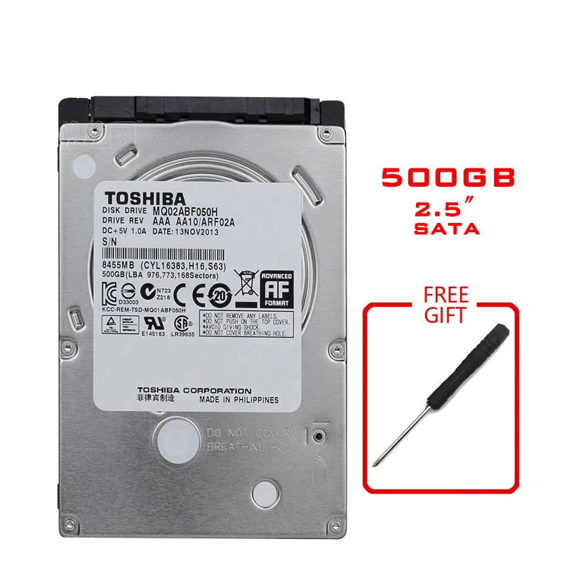 LS Toshiba 2.5" SATA2 Notebook Notebook internal 120G 160G 250G 320GB 500G 1T 2T hard drive 5400-7200RPM Disco duro interno images - 6