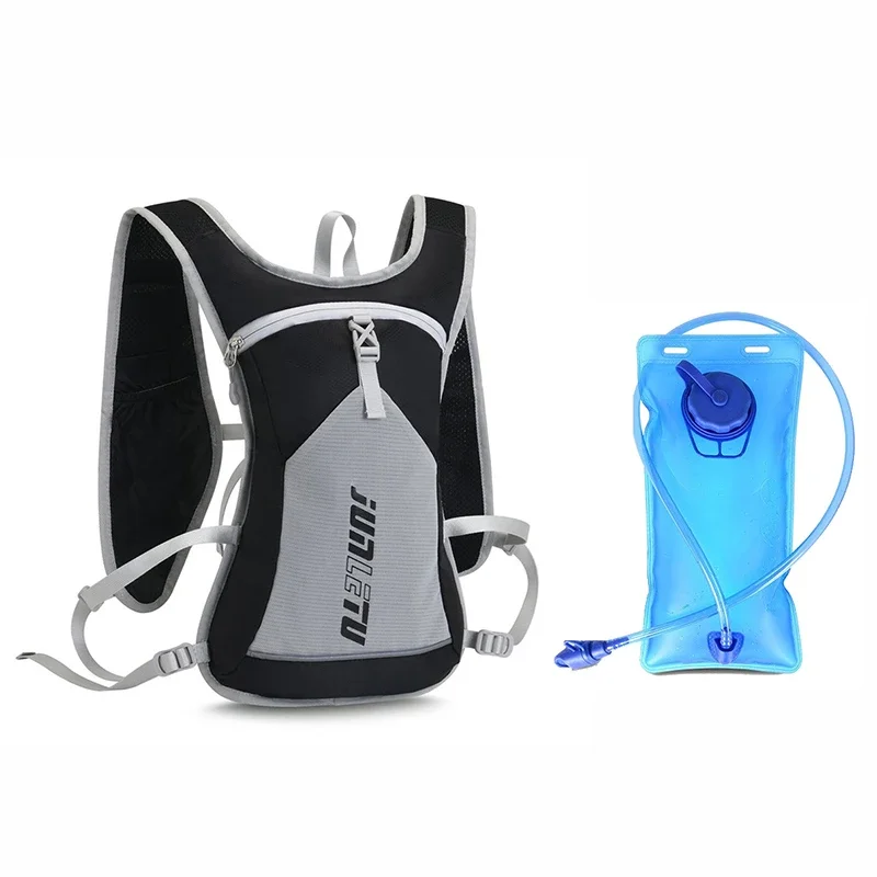 Outdoor Cycling Hydration Backpack 2L Big Caliber Water Bag Rucksack Foldable Waterbag Knapsack Bicycle Bladder Packsack Set 4