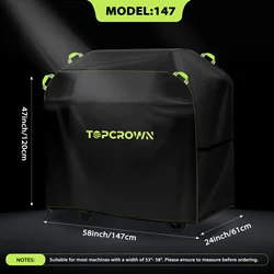 Waterproof Oxford Fabric BBQ Cover with Reflective Strips, Anti - UV, Windproof & Rip - Proof (147)