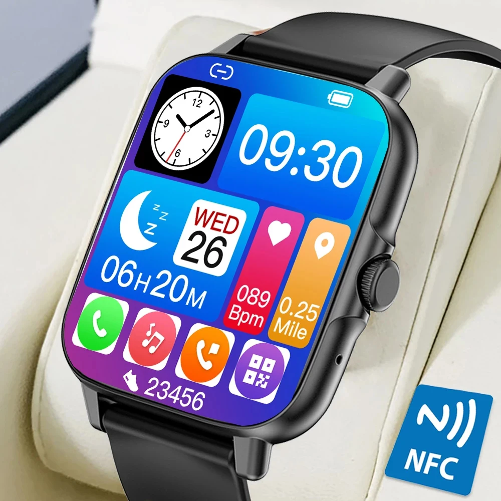Смарт-часы zodvboz для мужчин и женщин спортивный фитнес-трекер NFC Bluetooth функция