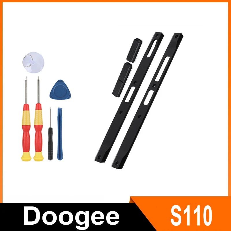 For Doogee S110 Phone Rear Cover Aluminum Piece Left and Right Decorative Accessories Side Button Mobile Phone Accessories