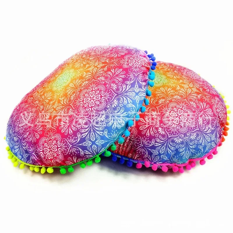 Ethnic Style Round Mandala Pattern Pillowcase Bohemian Cushion Cover Boho Floor Cushion Pillow Case Home Decoration 43x43cm 4
