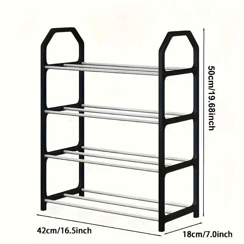 4 Floor Assembly Creative Home Shoe Rack Dormitory Door Storage Rack Storage Shoe Cabinet Components Home Supplies Bathroom 3