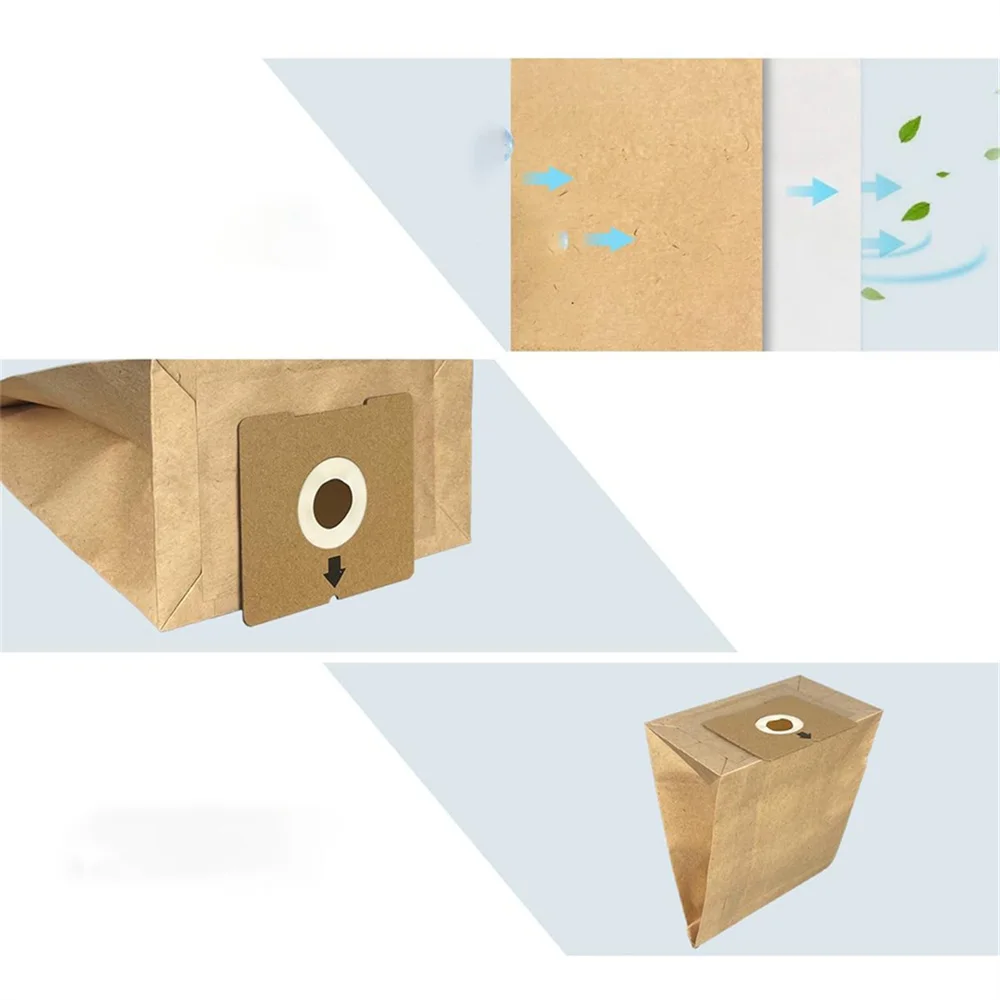 Universal Vacuum Cleaner Paper Bag 5pcs Dust Collecting Premium Replacement Board Household Appliances Accessories Trash