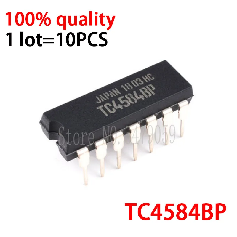 

10PCS 100% New original TC4584BP TC4584 DIP14