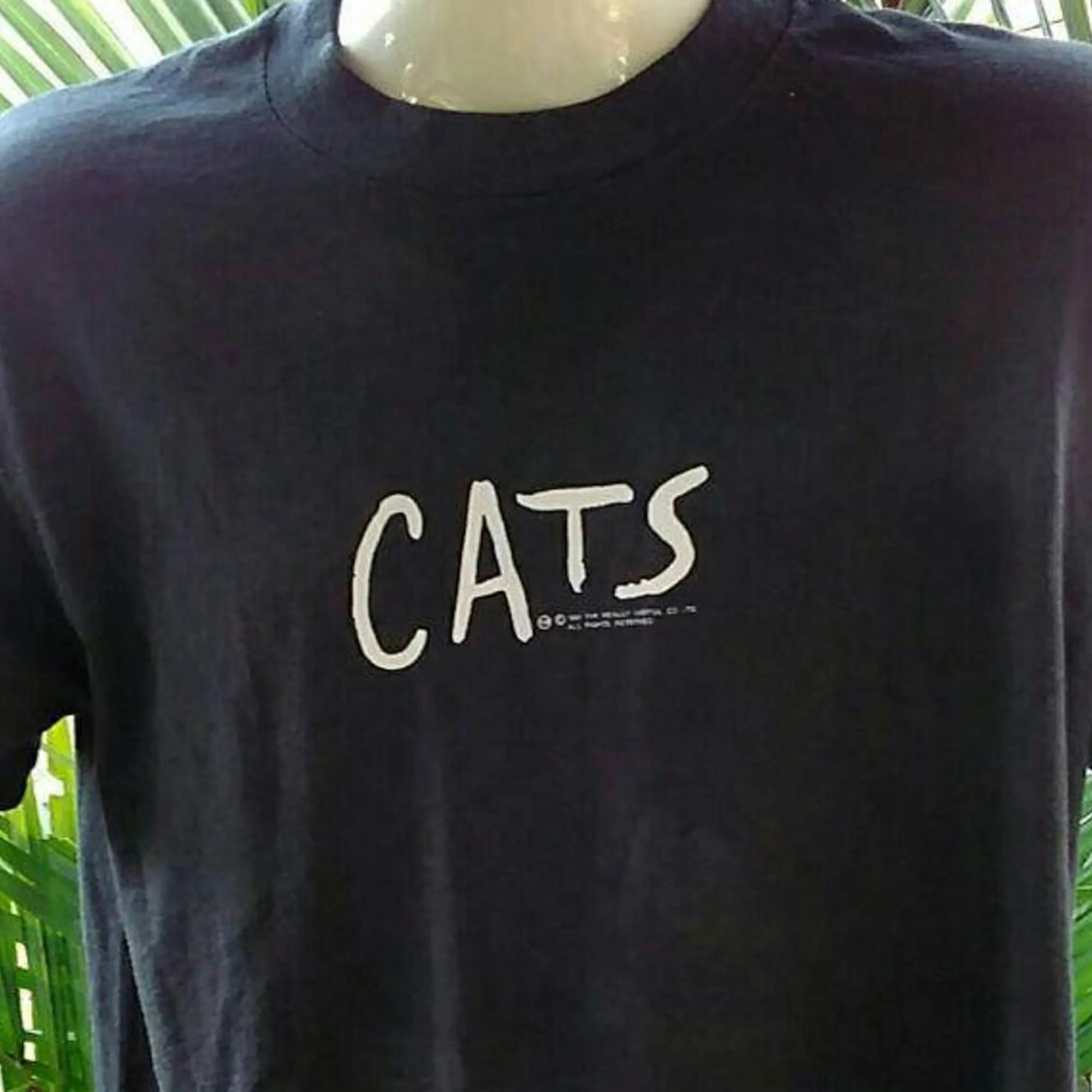 Abbigliamento Vintage 90'S Rare Best Fruit Of The Loom Made In Usa Cats, Copyright 1991, T-Shirt Taglia L