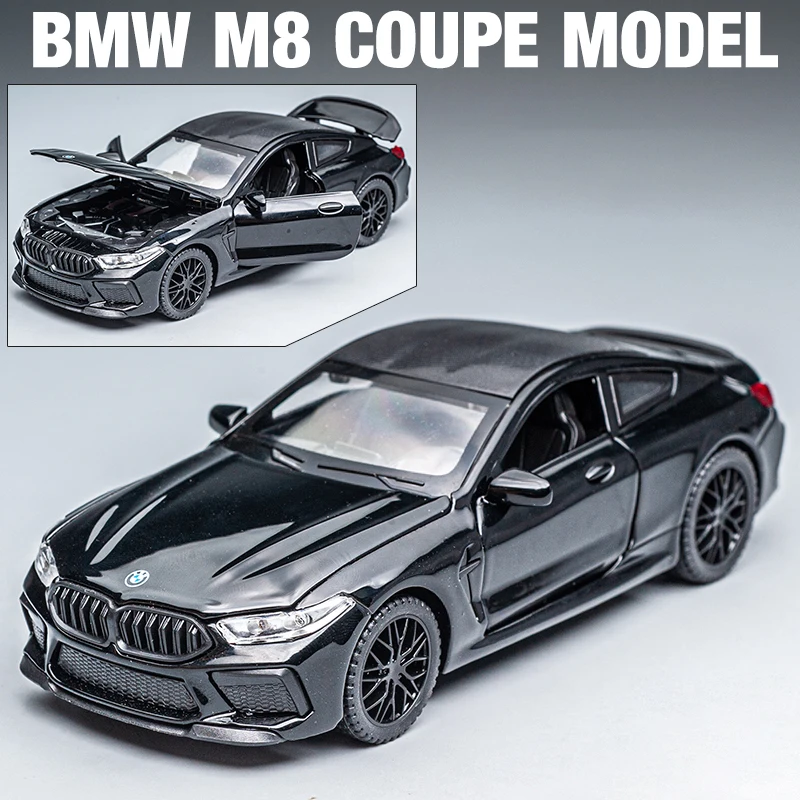 1:32 BMW M8 IM Supercar Alloy Diecasts & Toy Vehicles Metal Toy Car Model Sound and light Collection Kids Toy 3