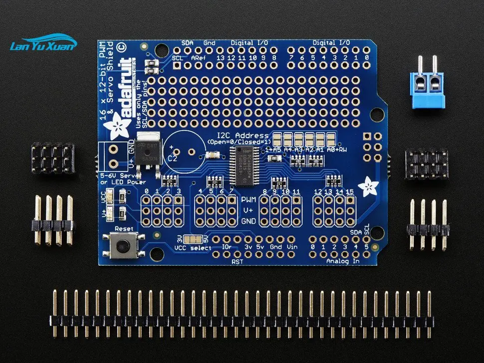 

6-Channel 12-bit PWM/Servo Shield - I2C Private Servo Controller Module