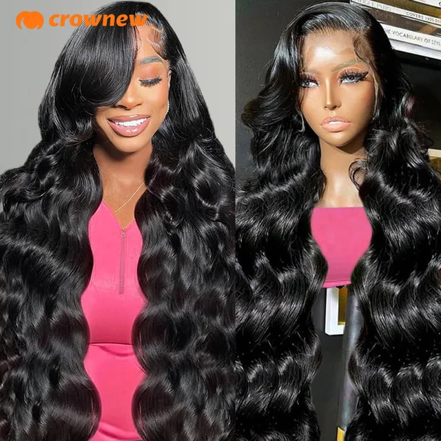 HD dentelle perruque 13x6 cheveux humains vague de corps perruques de cheveux humains 13X4 dentelle avant perruque de cheveux humains 150% pré plumé vague de corps perruques cheveux humains 1