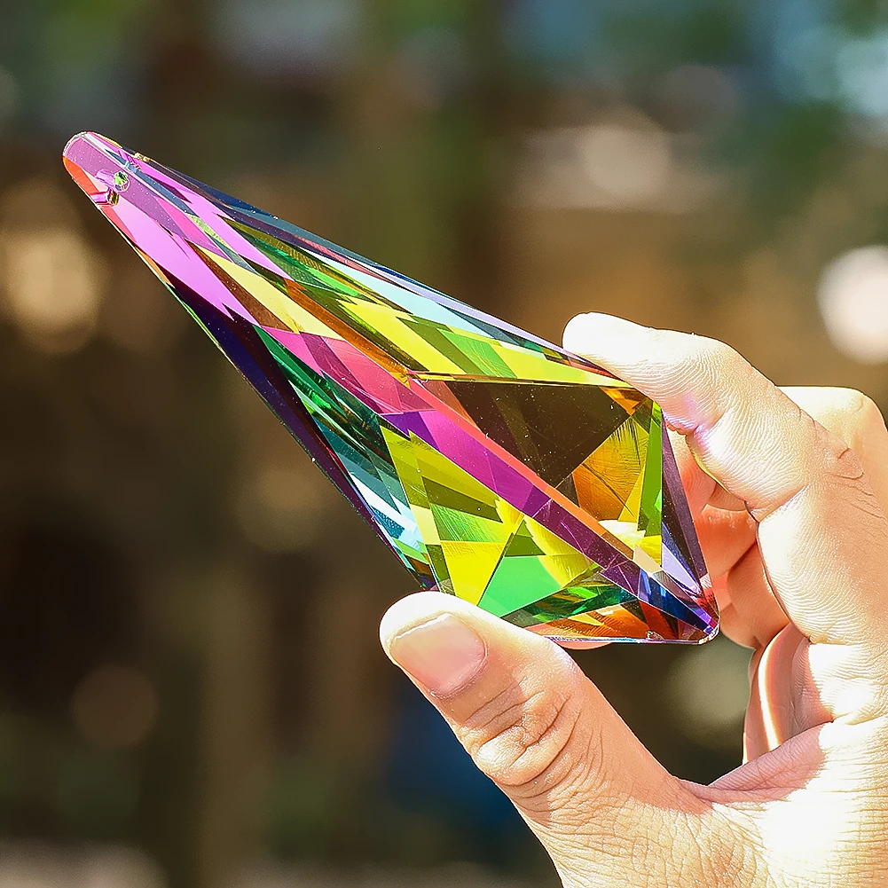 120mm Crystal Long Arrow Pendant Suncatcher For Lighting Festival Balcony Christmas sun catcher crystal pendant sun catchers window ornament