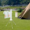 Clothes Drying Rack Anti-Rust Foldable Four-Legged Clothes Drying Rack Simple Cleaning for Balcony/Laundry Room/Terrace 6