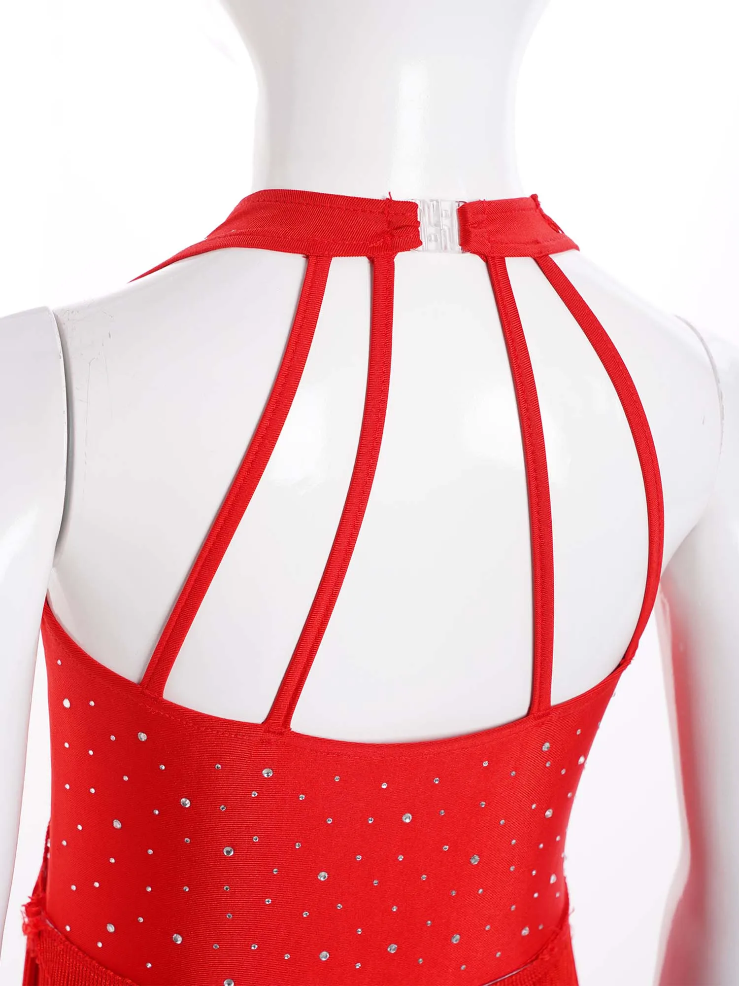 Rhinestones Modern Hip Hop Jazz Dance Performance Costume Girls Sleeveless Glittery Boyshorts Dress Tassel Latin Dance Dress dance dress