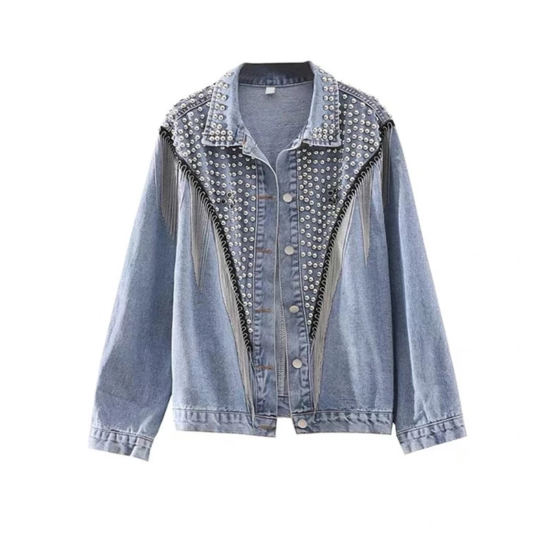 드리 워진 금속 체인 페르시 레이스 수제 술 트림 DIY 청바지 가방 신발 및 모자 장식