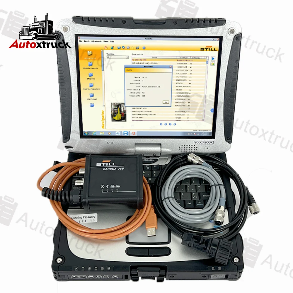 

CF19 Laptop For Still Forklift Canbox 50983605400 Diagnostic Cable Original Box Can Bus Line Still CANBOX 2 Diagnosis Tool