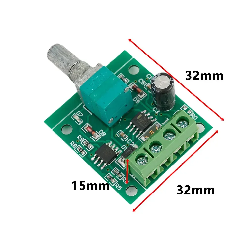 DC 1.8V 3V 5V 6V 12V 2A PWM Motor Speed Controller Low Voltage Motor Speed Regulator Switch PWM Adjustable Drive Module